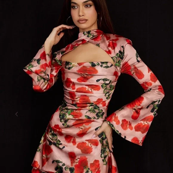 white christmas dresses Jasmine Rose Draped Strapless Corset Dress – Dress Loop main image 0